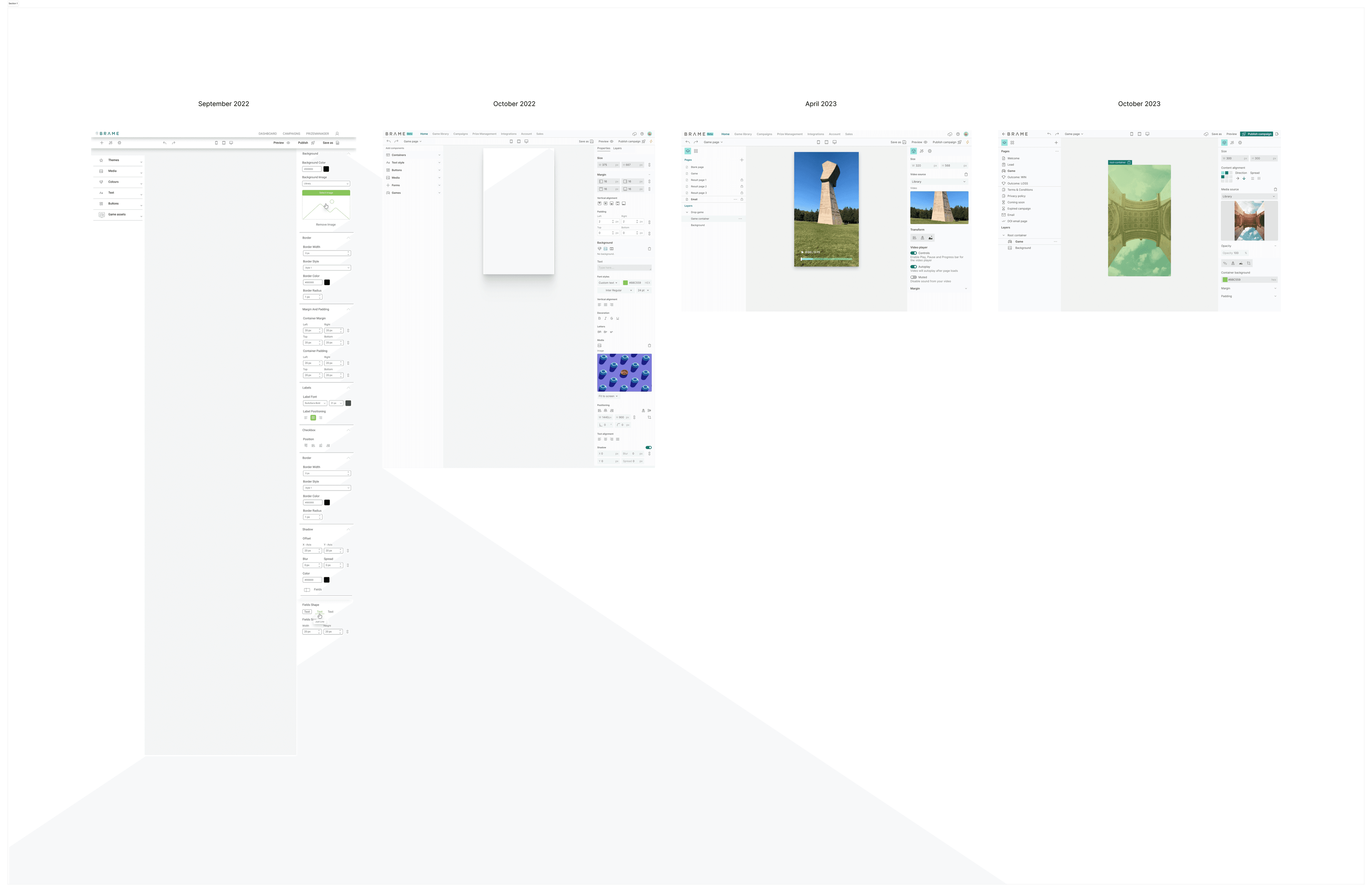Brame Studio — Evolution from September 2022 to October 2023